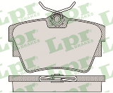 Jeu de 4 plaquettes de frein arrière LPR 05P946 - OtoParts.ma