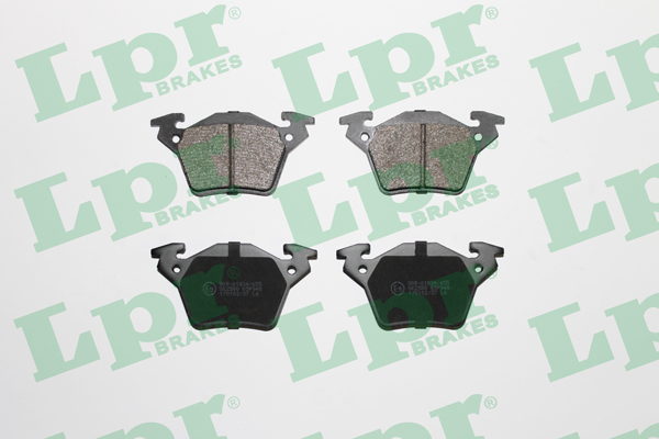 Jeu de 4 plaquettes de frein arrière LPR 05P948 - OtoParts.ma