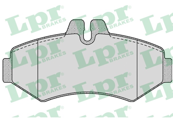 Jeu de 4 plaquettes de frein arrière LPR 05P956 - OtoParts.ma