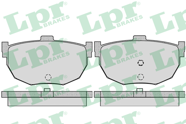 Jeu de 4 plaquettes de frein arrière LPR 05P960 - OtoParts.ma