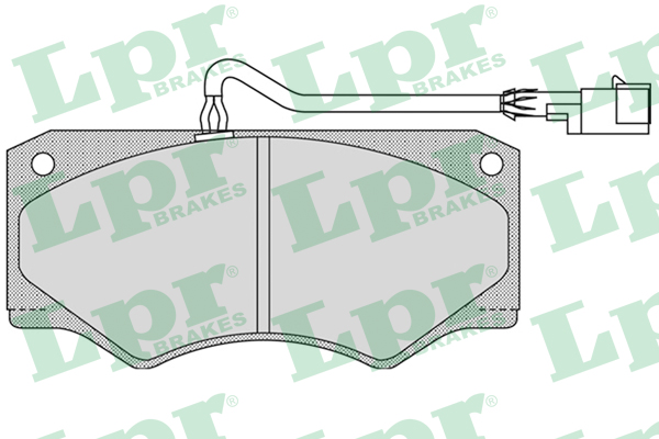 Jeu de 4 plaquettes de frein avant LPR 05P962 - OtoParts.ma