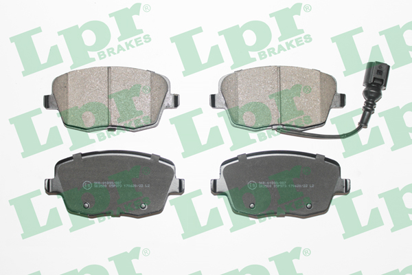 Jeu de 4 plaquettes de frein avant LPR 05P973 - OtoParts.ma