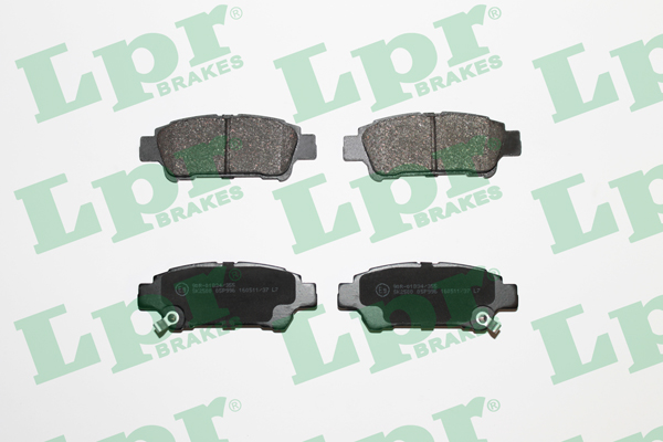 Jeu de 4 plaquettes de frein arrière LPR 05P996 - OtoParts.ma